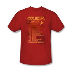 Star Trek Shirt Red Shirt Tour Red T-Shirt