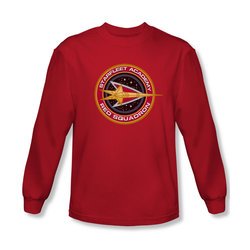 Star Trek Shirt Red Squadron Long Sleeve Red Tee T-Shirt