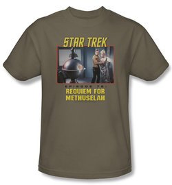 Star Trek Shirt Requiem For Methuselah Adult Safari Tee T-Shirt