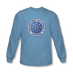 Star Trek Shirt Science Long Sleeve Carolina Blue Tee T-Shirt