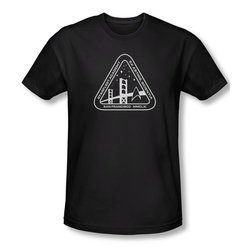 Star Trek Shirt Slim Fit Academy Logo Black T-Shirt