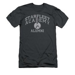 Star Trek Shirt Slim Fit Alumni Charcoal T-Shirt