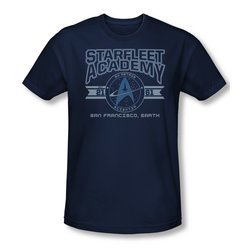 Star Trek Shirt Slim Fit Classic Logo Navy T-Shirt