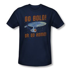 Star Trek Shirt Slim Fit Go Bold Navy T-Shirt