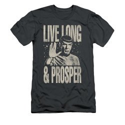 Star Trek Shirt Slim Fit Prosper Charcoal T-Shirt