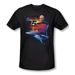 Star Trek Shirt Slim Fit The Next Gen 25 Black T-Shirt