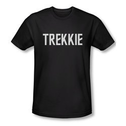 Star Trek Shirt Slim Fit Trekkie Black T-Shirt