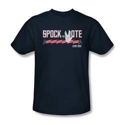 Star Trek Shirt Spock The Vote Navy T-Shirt