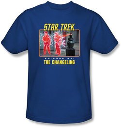 Star Trek Shirt The Changeling Episode 37 Adult Royal Tee T-Shirt