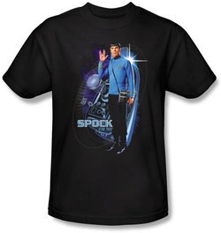 Star Trek T-shirt - Galactic Spock Adult Black