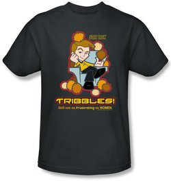 Star Trek T-shirt - Not As Frustrating Cartoon Adult Charcoal