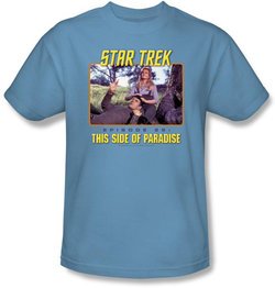 Star Trek T-shirt - TV Series Episode 25 Adult Carolina Blue