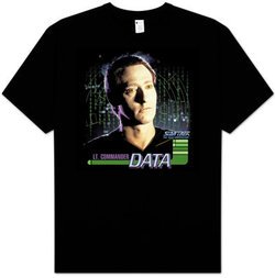 Star Trek T-shirt - The Next Generation Data Black