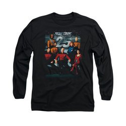 Star Trek - The Next Generation Shirt 25th Anniversary Long Sleeve Black Tee T-Shirt