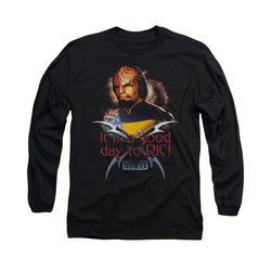 Star Trek - The Next Generation Shirt Good Day To Die Long Sleeve Black Tee T-Shirt