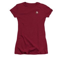 Star Trek - The Next Generation Shirt Juniors TNG Command Emblem Cardinal Red Tee T-Shirt