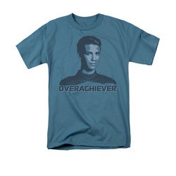 Star Trek - The Next Generation Shirt Overachiever Adult Slate Tee T-Shirt