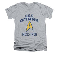 Star Trek - The Original Series Shirt Collegiate Arch Adult Heather Athletic Heather Tee T-Shirt