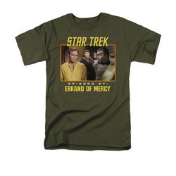 Star Trek - The Original Series Shirt Episode 27 Adult Military Green Tee T-Shirt