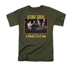 Star Trek - The Original Series Shirt Episode 45 Adult Military Green Tee T-Shirt