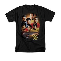 Star Trek - The Original Series Shirt Heart Of The Enterprise Adult Black Tee T-Shirt