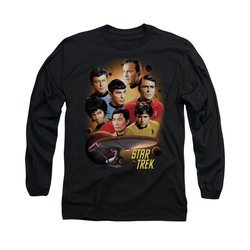 Star Trek - The Original Series Shirt Heart Of The Enterprise Long Sleeve Black Tee T-Shirt