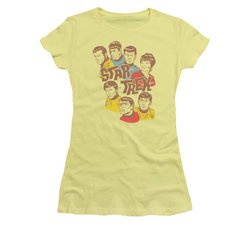 Star Trek - The Original Series Shirt Juniors Retro Illustrated Crew Banana Tee T-Shirt