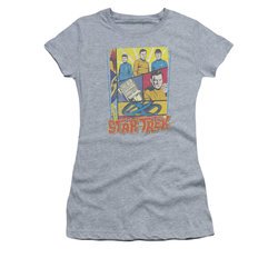 Star Trek - The Original Series Shirt Juniors Vintage Collage Athletic Heather Tee T-Shirt