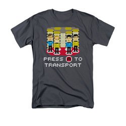 Star Trek - The Original Series Shirt Press A To Transport Adult Charcoal Tee T-Shirt