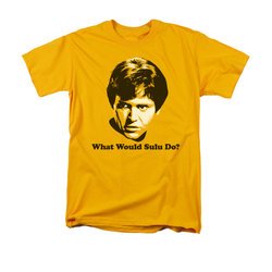 Star Trek - The Original Series Shirt What Would Sulu Do Adult Gold Tee T-Shirt