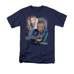 Star Trek - Voyager Shirt Neelix Adult Navy Tee T-Shirt