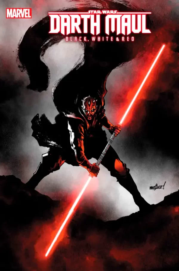 Star Wars Darth Maul B&W Red #3 (Retailer 25 Copy Incentive Variant) David Marquez Va