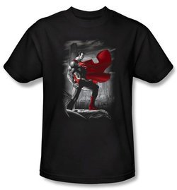 Superman Kids T-shirt DC Comics Metropolis Guardian Black Tee Youth