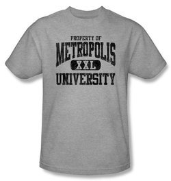 Superman Kids T-shirt DC Comics Metropolis University Grey Tee Youth