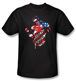 Superman Kids T-shirt DC Comics The American Way Black Tee Youth