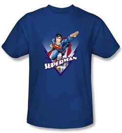 Superman Kids T-shirt Looks Like A Job Royal Blue Tee Youth