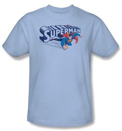 Superman Kids T-shirt Under Logo Classic Vintage Retro Tee Youth