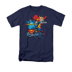 Superman Shirt Abilities Navy T-Shirt