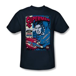 Superman Shirt Action Packed Navy T-Shirt