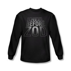 Superman Shirt Before Zod Long Sleeve Black Tee T-Shirt