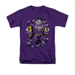 Superman Shirt Bizzaro Breakthrough Purple T-Shirt