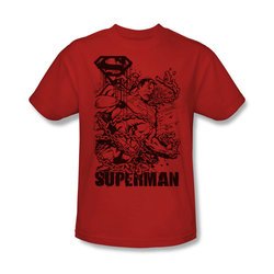 Superman Shirt Breaking Chains Red T-Shirt