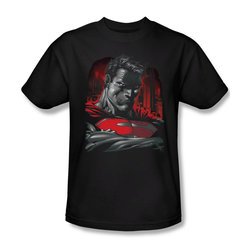 Superman Shirt Bust Black T-Shirt