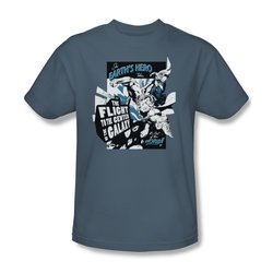 Superman Shirt Center Of the Galaxy Slate T-Shirt