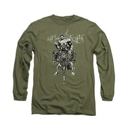 Superman Shirt Gothic Last Son Long Sleeve Olive Tee T-Shirt