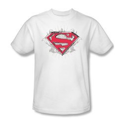 Superman Shirt Hastily Drawn White T-Shirt