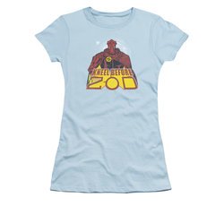 Superman Shirt Juniors Kneel Before Light Blue T-Shirt