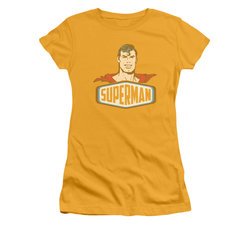 Superman Shirt Juniors Sign Gold T-Shirt