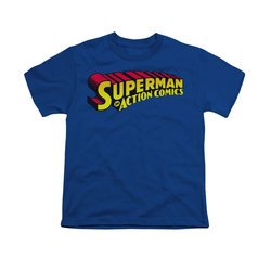 Superman Shirt Kids Action Comics Royal T-Shirt