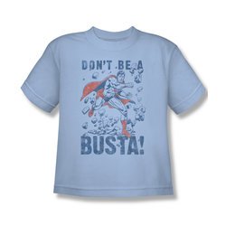 Superman Shirt Kids Busta Light Blue T-Shirt